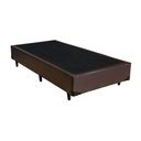 Ver imagem 4 de Cama Box Solteiro 88 Tecido Sintético Marrom com Colchão Lisboa Espuma D28 Preto