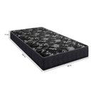 Ver imagem 3 de Cama Box Solteiro 88 Tecido Sintético Marrom com Colchão Lisboa Espuma D28 Preto