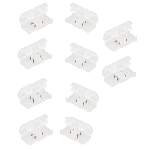 Conector Emenda Fita de Led Kit 10 Unidades Iluminaçao Ambiente Residencial Empresarial Decoraçao Lo