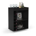 Ver imagem 2 de BAR COM ADEGA RETRÔ CLÁSSICO PARA SALA DE ESTAR JANTAR PRETO