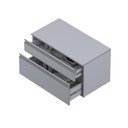 Ver imagem 4 de Gabinete para Banheiro com Rodízio 80cm 2 Gavetas Safira Inferior