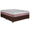 Ver imagem 1 de Cama Box Casal: Colchão Molas Herval Maxspring Coimbra + Base Crc Courano Brown(138x188)