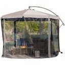 Ver imagem 1 de Ombrelone Mosquiteiro Guarda Sol Tenda Casa Praia Piscina Verao Deck Varanda Veraneio Sitio Fazenda 