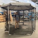Ver imagem 4 de Ombrelone Mosquiteiro Guarda Sol Tenda Casa Praia Piscina Verao Deck Varanda Veraneio Sitio Fazenda 