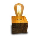 Ver imagem 1 de Luminária de Mesa em Madeira Teca Bivolt