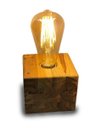 Ver imagem 1 de Luminária de Mesa em Madeira Teca Bivolt