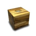 Ver imagem 2 de Luminária de Mesa em Madeira Teca Bivolt