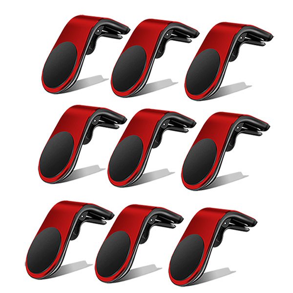 Kit 9 Suporte Adaptador Magnético Veicular Universal Clip Car Holder