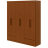 Guarda Roupa 6 Portas Zeus sem Espelho e sem Pés Frassino - Lopas - 1