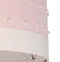 Ver imagem 4 de Lustre Pendente Infantil Pérolas com Cristal 30x15 Rosa