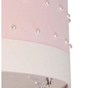 Ver imagem 4 de Lustre Pendente Infantil Pérolas com Cristal 30x15 Rosa