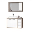 Ver imagem 2 de Cj Gabinete Banheiro com Cuba e Espelho Turin 80 C/ Vidro Ab