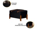 Ver imagem 3 de Puff Báu Retro Estofado Premium para Sala e Quarto Recamier Moderno Closet Retro Cor Preto
