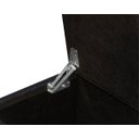 Ver imagem 5 de Puff Báu Retro Estofado Premium para Sala e Quarto Recamier Moderno Closet Retro Cor Preto