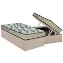 Ver imagem 1 de Cama Box Baú Solteiro: Colchão Espuma D33 Paropas Pasquale Wave Clean + Base Crc Suede Clean (
