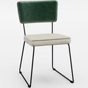 Ver imagem 4 de Mesa Capri 160cm Off White e 6 Cadeiras Allana B05 Facto Verde Musgo Linho Champagne - Lyam Decor Ca