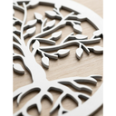 Ver imagem 2 de Quadro Decorativo Parede Árvore da Vida Mdf Vazado 30cm Mandala Enfeite Sala Quarto Branco
