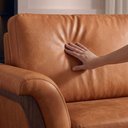 Ver mais imagens de Sofá Living 2 Lugares Royal 162 cm Pes Madeira Courino Tcs 727 Moll