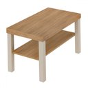 Ver imagem 3 de Mesa de Centro Zoom 1 Prateleira Carvalho/off White - Pnr Móveis