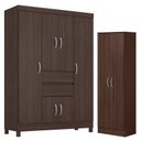 Ver imagem 1 de Guarda Roupa Casal Ecom 2 com Sapateira Multiuso Golden - Demóbile