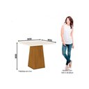 Ver imagem 4 de Conjunto: Mesa Sala Jantar Dora Tampo Madeirado 90cm e 4 Cadeiras Bella Nature/linho - Henn