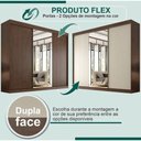 Ver imagem 5 de Guarda Roupa Casal 3 Portas de Correr 6 Gavetas com Espelho 100% Mdf Garibaldi - Móveis Valverde -