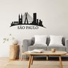 Adesivo de Parede Skyline São Paulo Silhueta Prédios Brasil Kanto Store Preto - 3