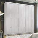 Ver imagem 2 de Guarda Roupa Casal Master New 8.4 8 Portas Branco com Pés - Santos Andirá