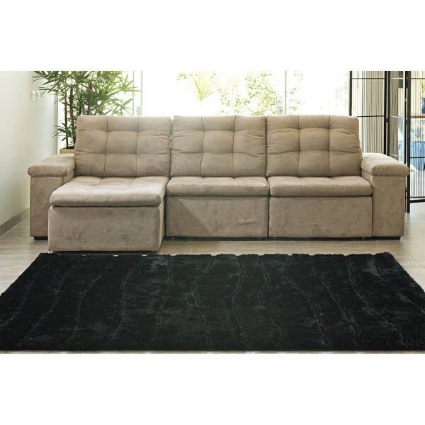 Tapete Retangular Liso Silk Design Niazitex 3,00Mx2,00M - 2
