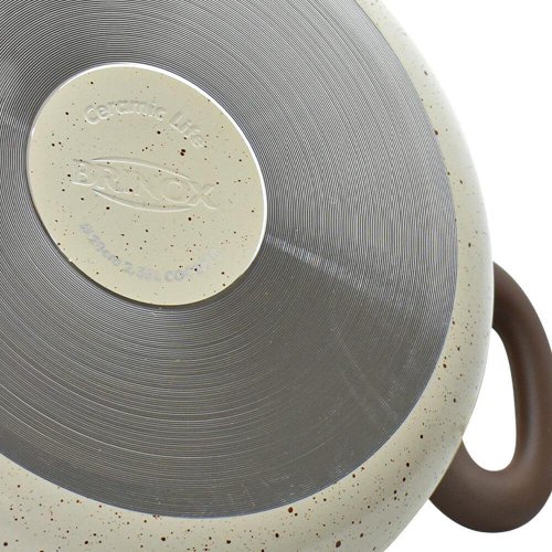 Jogo de Panelas Antiaderente Ceramic Life Smart Plus Vanilla 9 Peças -  Brinox 4791/105 4952/101