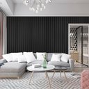 Ver imagem 5 de Painel Decorativo Ripado de Pvc Barra de 270cm Azn - Preto