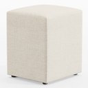 Ver imagem 2 de Kit 04 Puffs Quadrado L02 Decorativo Linho Champagne - Lyam Decor