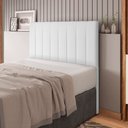 Ver imagem 7 de Cabeceira Cama Box Casal Queen Size Ivana 160cm Sintético Branco - Abmaza