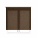 Ver imagem 1 de Persiana Rolo Tela Solar 3% Marrom Café - 2,30m X 1,60m - C/ Bandô