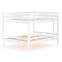 Ver imagem 2 de Beliche Casal Casal Eco com Grade de Proteção Madeira Maciça Branco Mobilistore