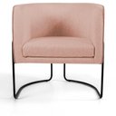 Ver imagem 4 de Kit 2 Poltronas Decorativas Base Aço Betina C-105 Rosê