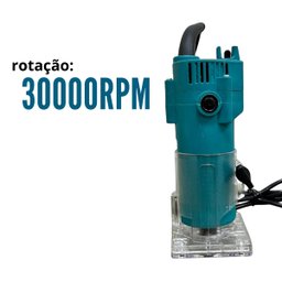 Tupia Manual Laminadora 650w 30000 Rpm com Pinça de 6mm 110v Importway Iwtup-110 127v - 2