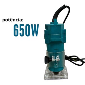 Tupia Manual Laminadora 650w 30000 Rpm com Pinça de 6mm 110v Importway Iwtup-110 127v