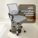 Ver imagem 4 de Cadeira de Escritório Oficial Begonia Tela Mesh Ergonômica - Cinza - 10