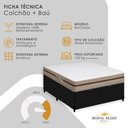 Ver imagem 4 de Cama Box com Baú Casal Bioclassic Molas Ensacadas Tecido Sintético Preto Royal Sleep 138cm