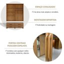 Ver imagem 5 de Conjunto Guarda Roupa 4 Portas + Cômoda 5 Gavetas 100% Madeira Maciça - Linha Ouro Finestra Móveis Marrom/Freijó