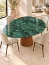 Ver imagem 1 de Mesa de Jantar Orgânica Prune Marmore Verde Guatemala 130x115cm Cone Freijó
