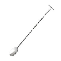 Mexedor de Bebidas Aço Inox Bailarina Prata 26cm Lyor - 1