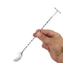 Ver imagem 3 de Mexedor de Bebidas Aço Inox Bailarina Prata 26cm Lyor