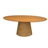 Mesa de Jantar Oval Cone 160x90 Cm Freijó Cor Marrom - 1