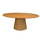 Ver imagem 1 de Mesa de Jantar Oval Cone 160x90 Cm Freijó Cor Marrom