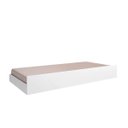Ver imagem 4 de Kit de Móveis Infantis Branco Brilho Madrid Cama Solteiro e Auxiliar Módulo Aéreo e Guarda Roupas -