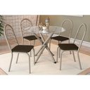 Ver imagem 1 de Mesa Cozinha Volga 95 + 4 Cad Holanda Niquel/Mar Kappesberg