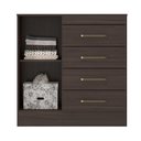 Ver imagem 4 de Cômoda Artemis 4 Gavetas MDP Café Touch Flex 91cm Demóbile