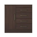 Ver imagem 2 de Cômoda Artemis 4 Gavetas MDP Café Touch Flex 91cm Demóbile